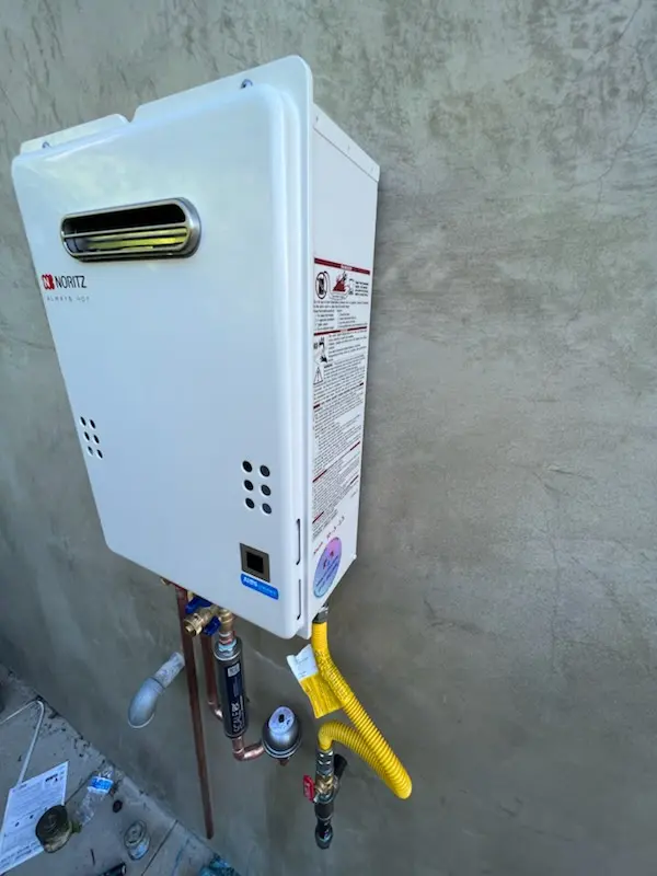 Tankless water heater installation for Highland Lakes homes